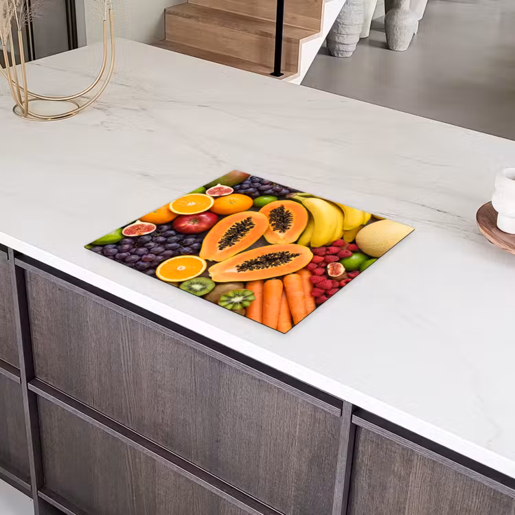 Eten - Fruit - Groenten - Vers - Kleurrijk Inductie beschermer vinyl 3mm middel -sfeer8