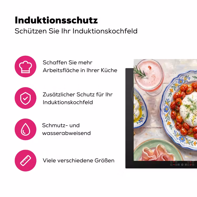 Eten - Tafel - Divers - Modern Inductie beschermer vinyl 3mm middel -zzzzzzz-lf-ups