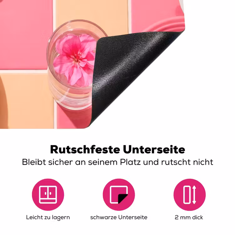 Eten - Citrusvruchten - Stillevens - Roze - Oranje Inductie beschermer vinyl 3mm middel -zzzzzzz-lf-onderkant