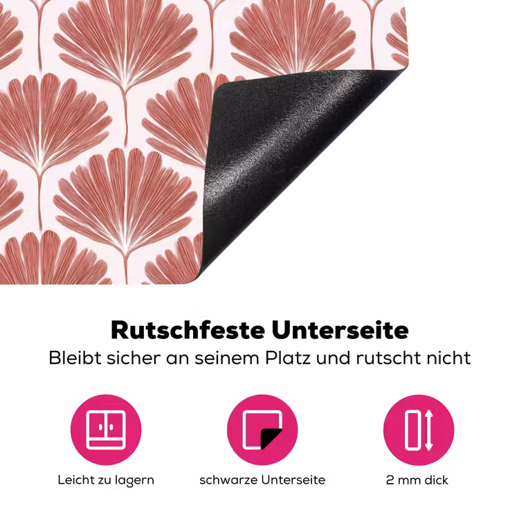 Waaier - Motief - Terra Inductie beschermer vinyl 3mm klein 276 -zzzzzzz-lf-onderkant