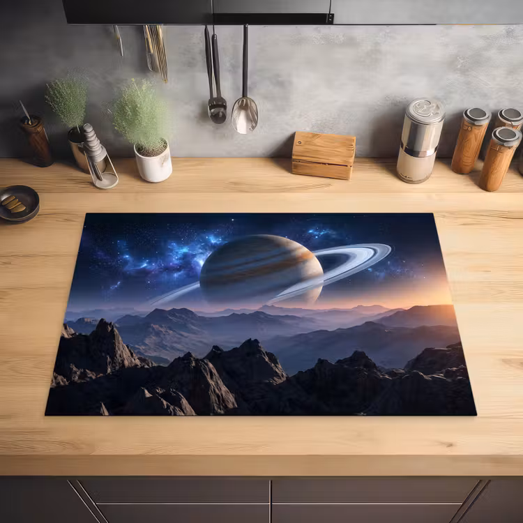 Fantasy - Kosmos - Landschap Inductie beschermer vinyl 3mm klein -sfeer5