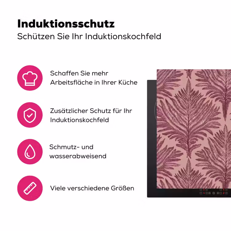 Varen - Patroon - Paars Inductie beschermer vinyl 3mm klein 276 -zzzzzzz-lf-ups