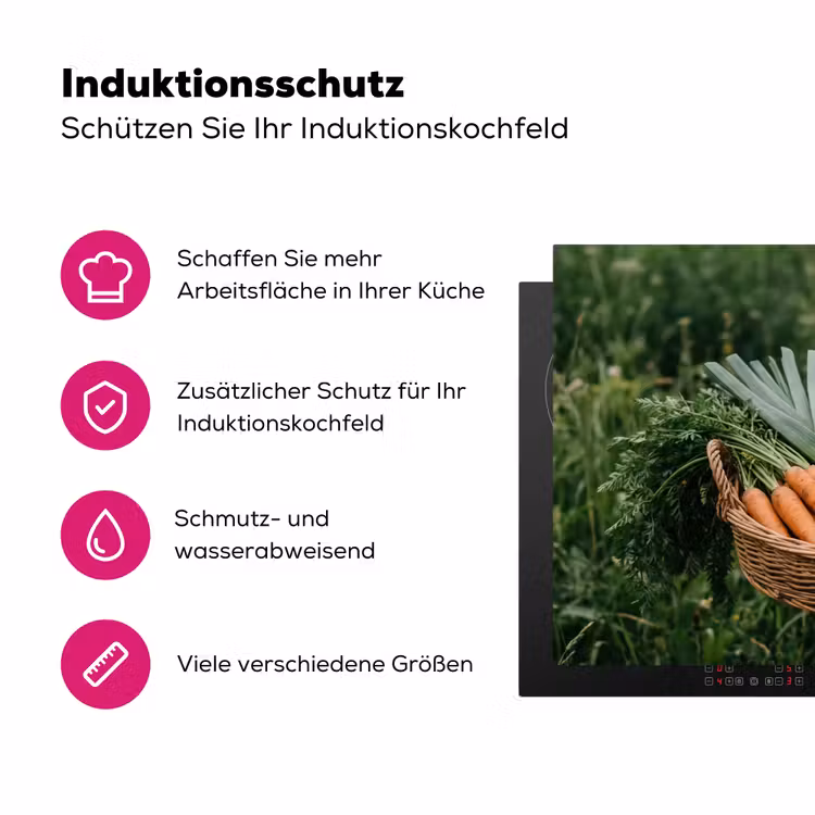 Veld - Groenten - Biologisch - Oogst Inductie beschermer vinyl 3mm klein -zzzzzzz-lf-ups