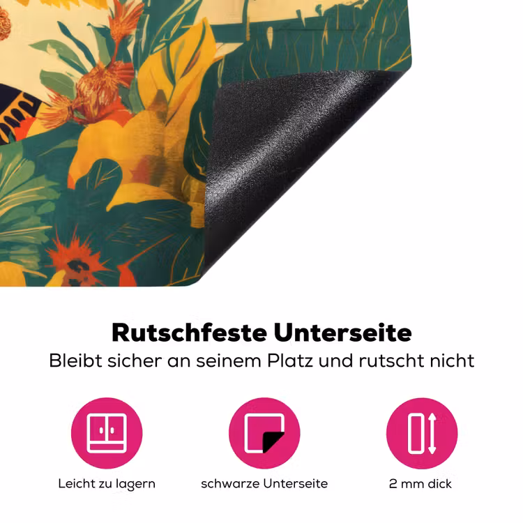 Vrouwelijk - Bloemen - Sieraden Inductie beschermer vinyl 3mm klein -zzzzzzz-lf-onderkant