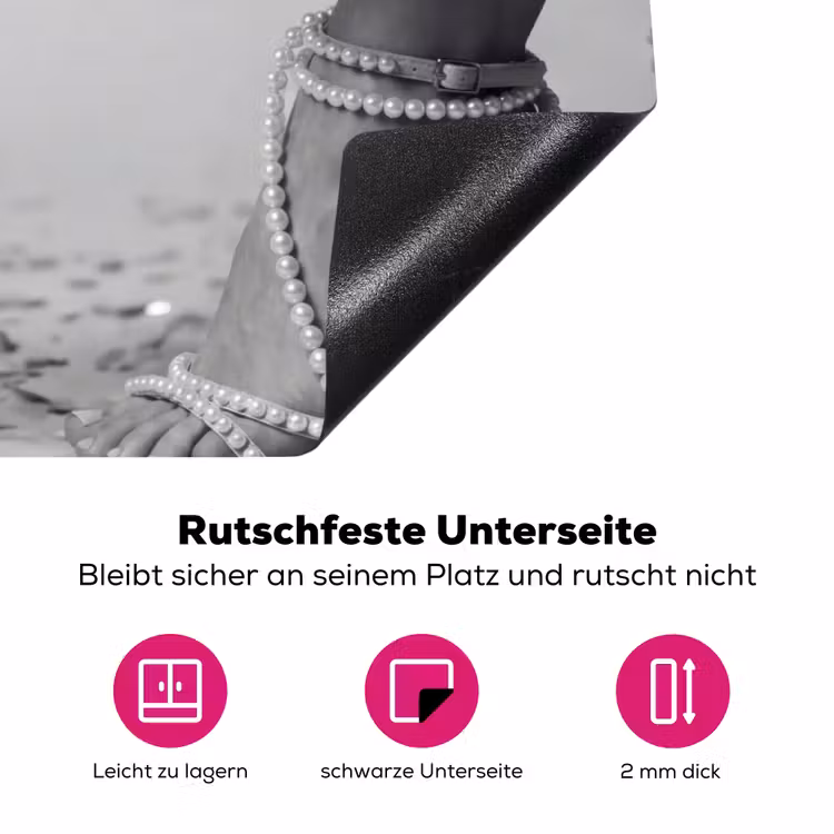 Feestelijk - Champagne - Discobal Inductie beschermer vinyl 3mm klein -zzzzzzz-lf-onderkant
