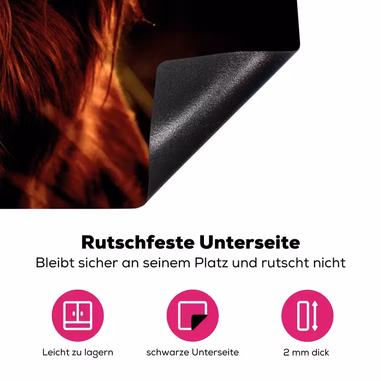 Vurige Blik Inductie beschermer vinyl 3mm klein -zzzzzzz-lf-onderkant