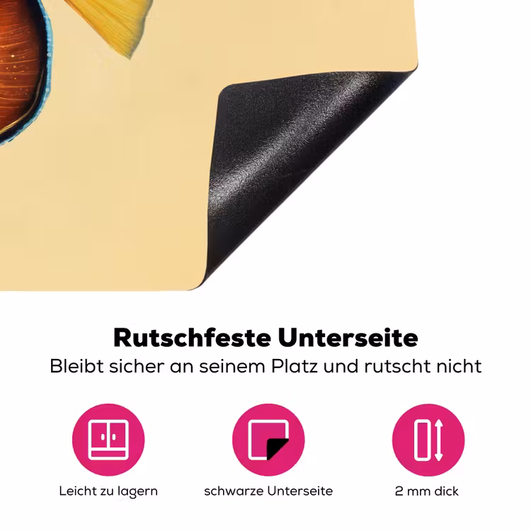 Vis - Vinnen - Blauw - Ogen Inductie beschermer vinyl 3mm klein -zzzzzzz-lf-onderkant