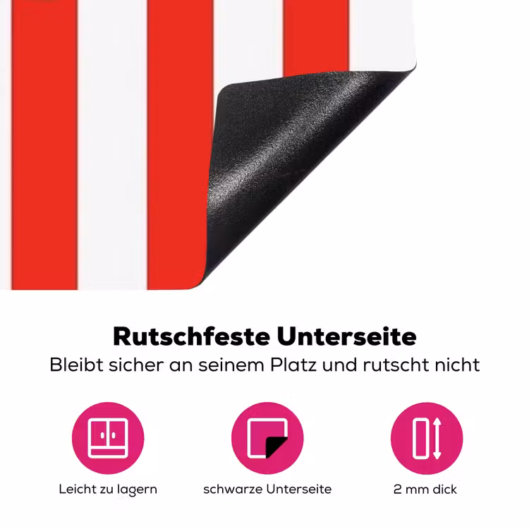 Vis - Haai - Zee - Illustratie - Blauw Inductie beschermer vinyl 3mm middel -zzzzzzz-lf-onderkant
