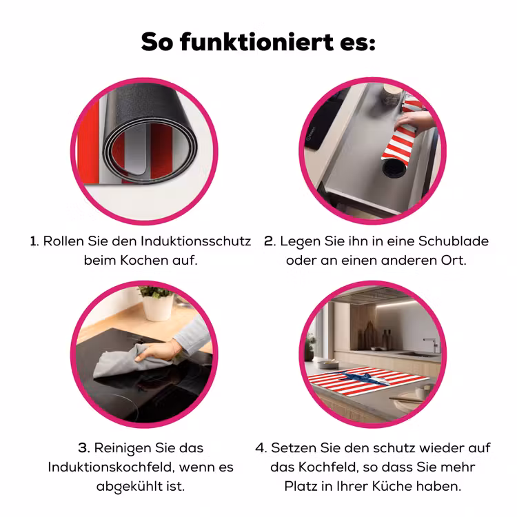Vis - Haai - Zee - Illustratie - Blauw Inductie beschermer vinyl 3mm middel -zzzzzzz-lf-werking