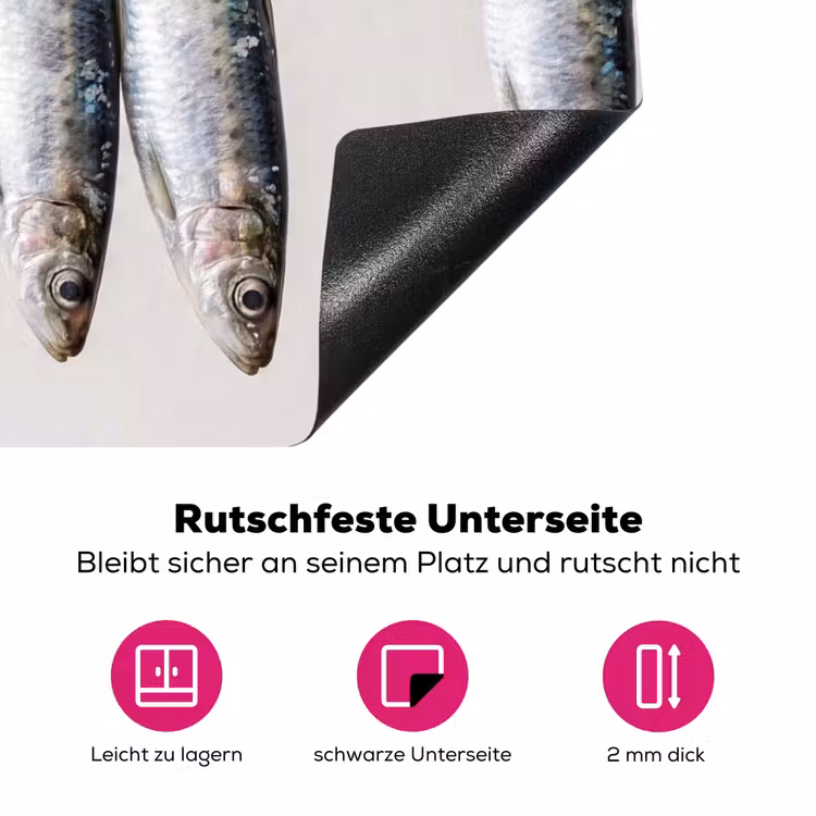 Herdabdeckplatte - Fisch – Hängend – Essen - Vis - Hangend - Eten Inductie beschermer vinyl 3mm middel