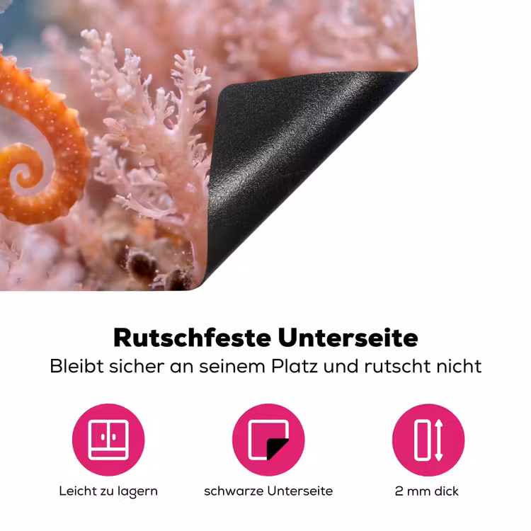 Vis - Koraal - Oceaan - Macro - Oranje Inductie beschermer vinyl 3mm klein -zzzzzzz-lf-onderkant