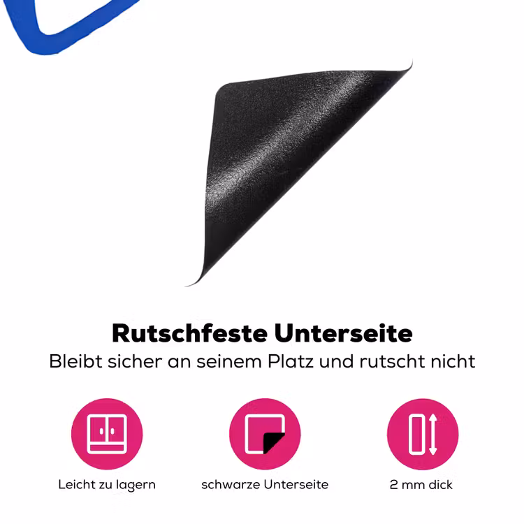 Vis - Minimalistisch - Blauw - Lijn Inductie beschermer vinyl 3mm klein -zzzzzzz-lf-onderkant