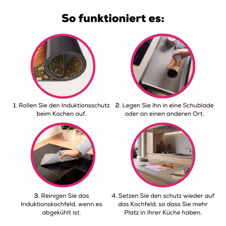 Herdabdeckplatte - Fisch – Natur – Abstrakt - Vis - Natuur - Abstract Inductie beschermer vinyl 3mm middel