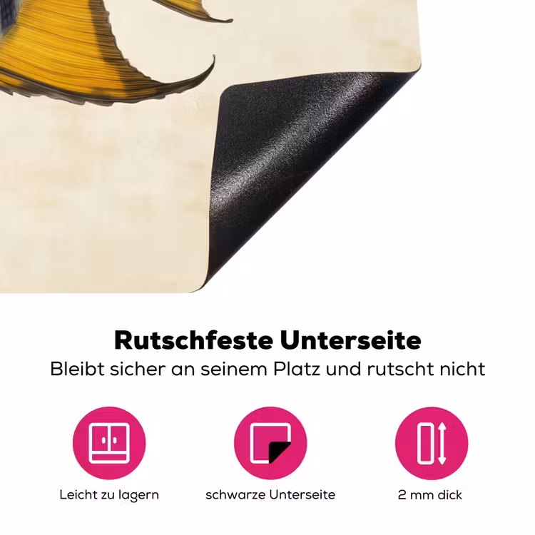 Vis - Sierlijk - Vinnen - Illustratie Inductie beschermer vinyl 3mm klein -zzzzzzz-lf-onderkant