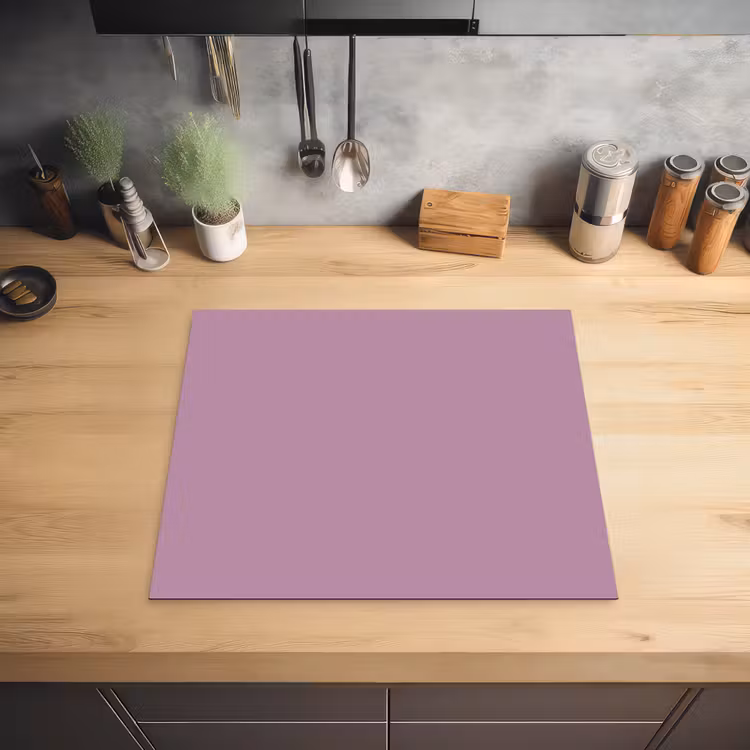 Lilac - Paars - Mauve Inductie beschermer vinyl 3mm middel 274 -sfeer5