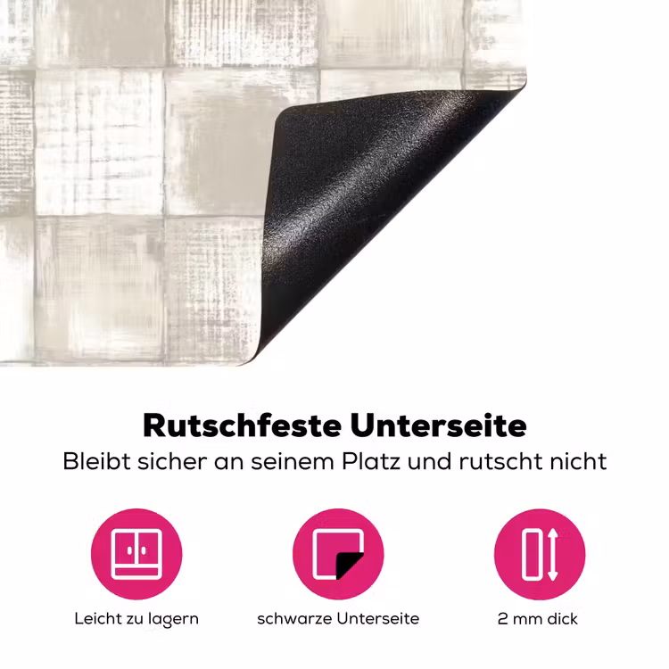 Tegel - Patroon - Verweerd Inductie beschermer vinyl 3mm klein 276 -zzzzzzz-lf-onderkant