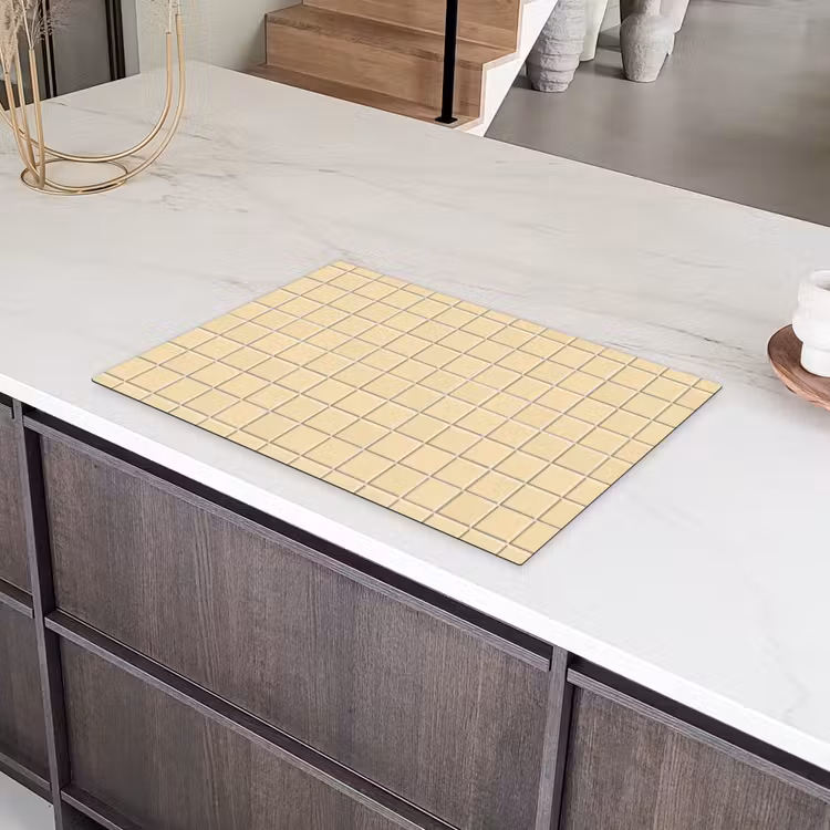 Tegels - Patroon - Crème Inductie beschermer vinyl 3mm klein 276 -sfeer8