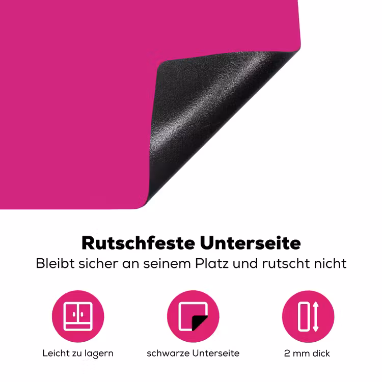 Focus - Smiley - Roze Inductie beschermer vinyl 3mm klein -zzzzzzz-lf-onderkant