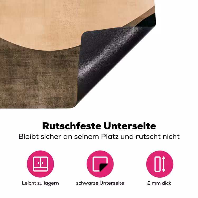 Vormen - Okergeel - Abstract Inductie beschermer vinyl 3mm klein -zzzzzzz-lf-onderkant