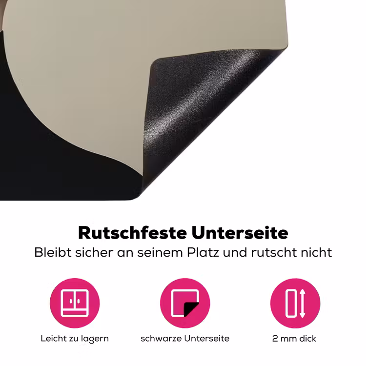 Vrouw - Groen - Hoed Inductie beschermer vinyl 3mm klein -zzzzzzz-lf-onderkant