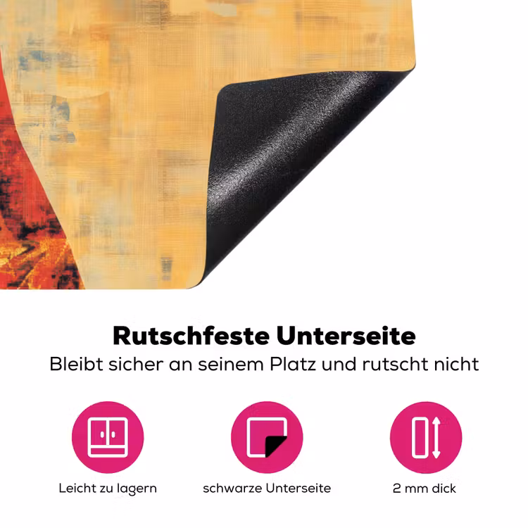 Vrouw - Silhouet - Patronen - Sierlijk Inductie beschermer vinyl 3mm klein -zzzzzzz-lf-onderkant
