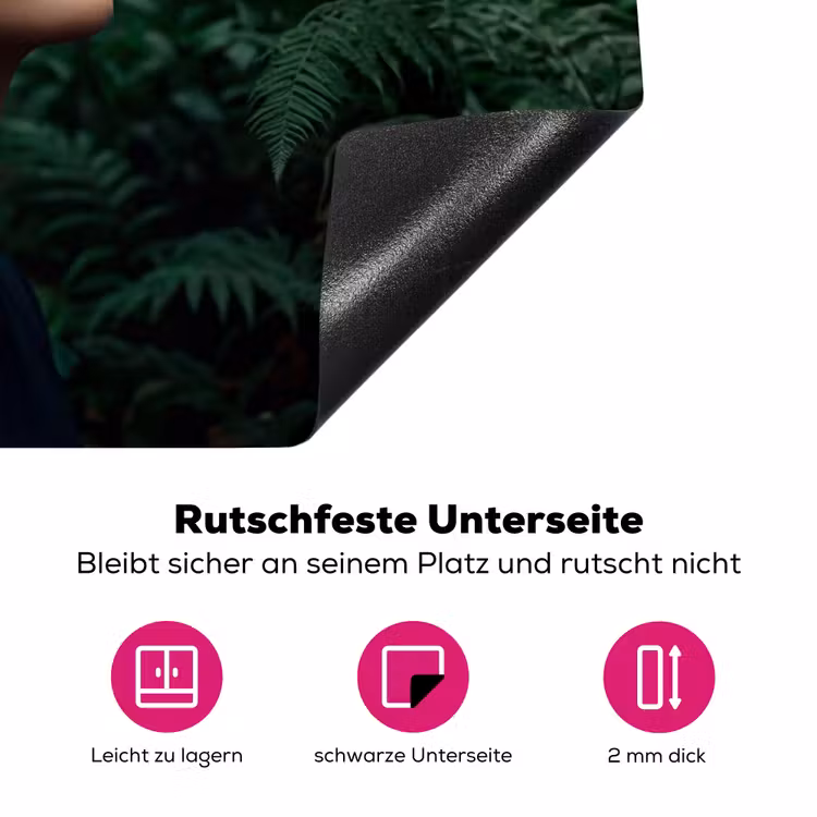 Vrouw - Slang - Natuur - Mystiek - Groen Inductie beschermer vinyl 3mm klein -zzzzzzz-lf-onderkant