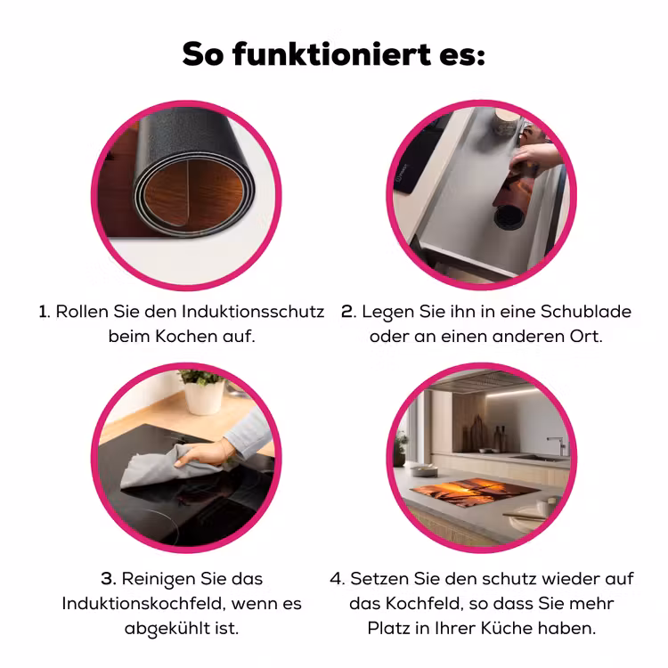 Vrouw - Surfplank - Strand - Zonsondergang - Oranje Inductie beschermer vinyl 3mm middel -zzzzzzz-lf-werking