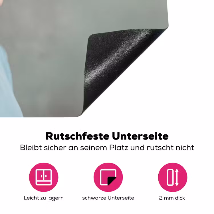 Vrouw - Vogels - Abstract - Modern - Wit Inductie beschermer vinyl 3mm klein -zzzzzzz-lf-onderkant