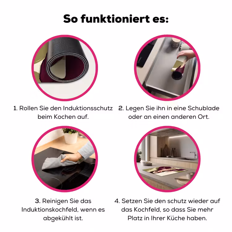 Vrouw - Wijn - Portret - Mode - Modern Inductie beschermer vinyl 3mm middel -zzzzzzz-lf-werking