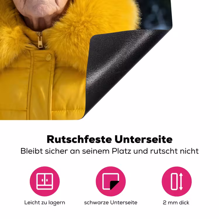 Vrouwen - Bananen - Geel Inductie beschermer vinyl 3mm klein -zzzzzzz-lf-onderkant