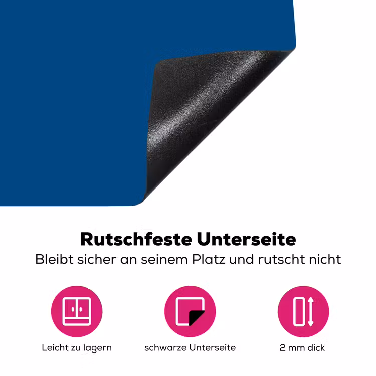 Free - Groove - Blauw Inductie beschermer vinyl 3mm middel 274 -zzzzzzz-lf-onderkant
