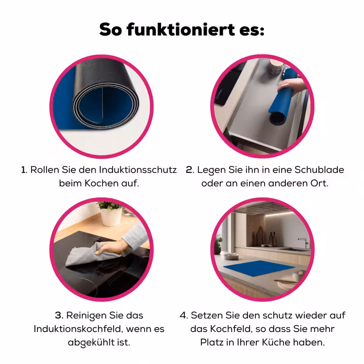 Free - Groove - Blauw Inductie beschermer vinyl 3mm middel 274 -zzzzzzz-lf-werking