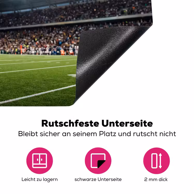 Football - Bal - Stadion - Sport Inductie beschermer vinyl 3mm klein -zzzzzzz-lf-onderkant