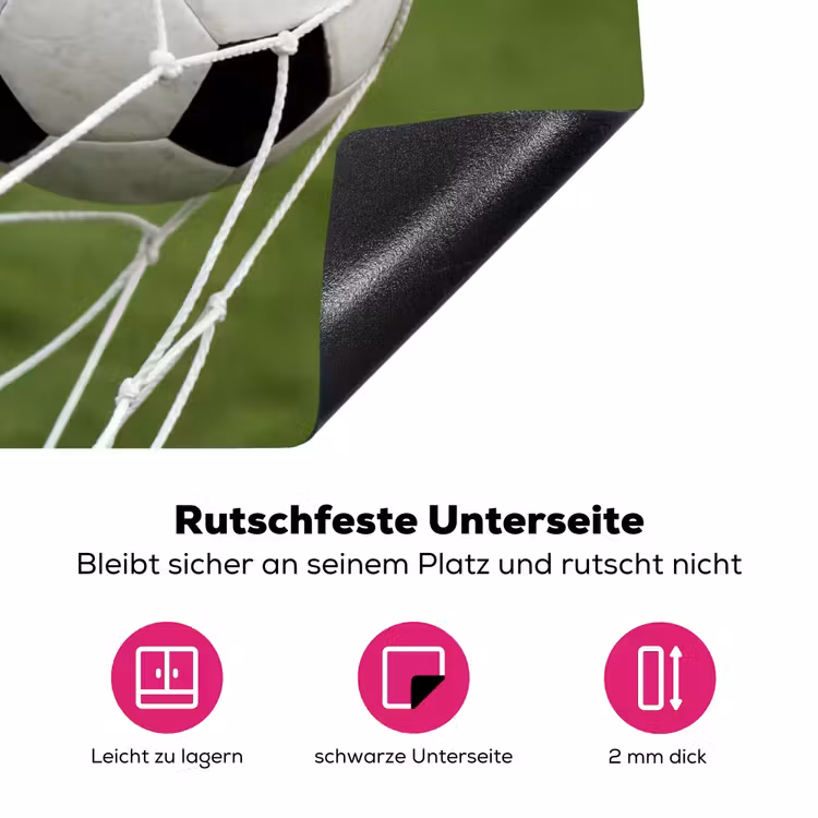 Voetbal - Goal - Net - Sport Inductie beschermer vinyl 3mm klein -zzzzzzz-lf-onderkant