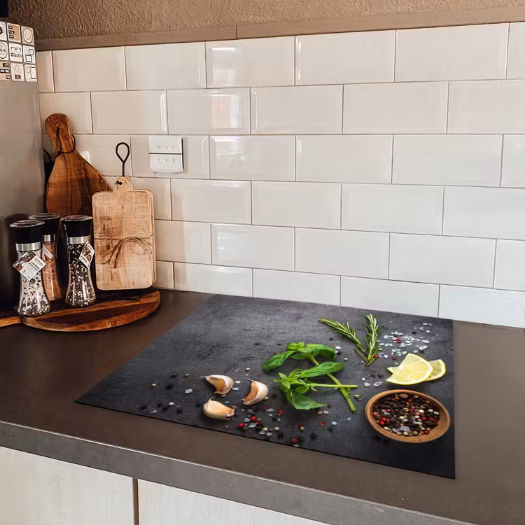 Gastronomisch Stilleven Inductie beschermer vinyl 3mm middel -sfeer3