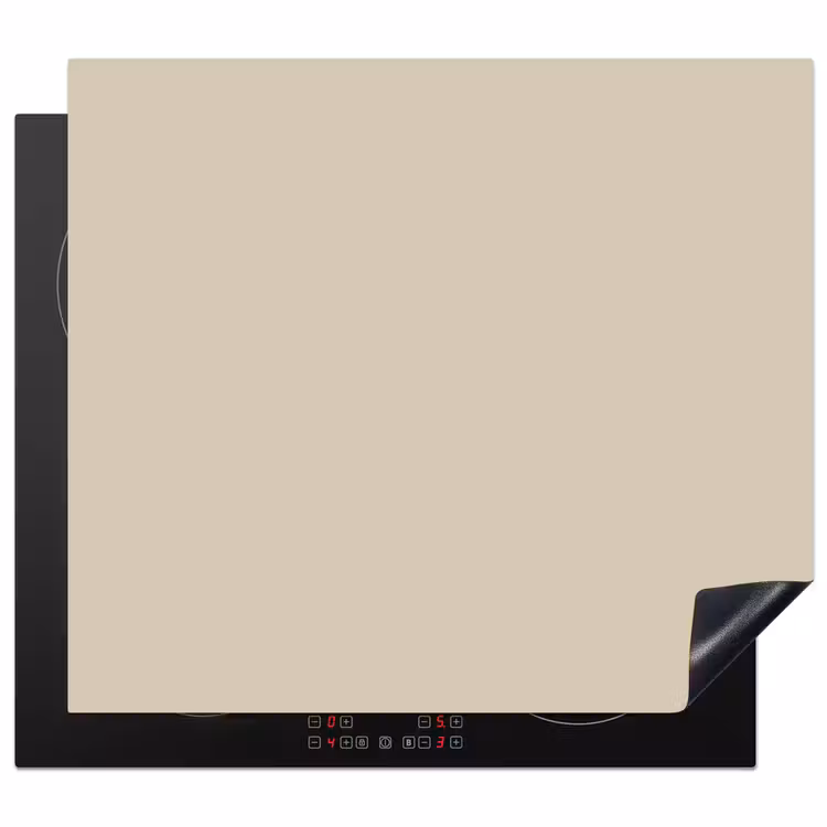Baked - Biscuit - Nude Inductie beschermer vinyl 3mm middel 274 -3d