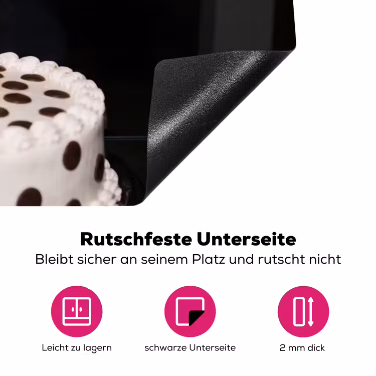 Verjaardag - Krulspeld - Oma Inductie beschermer vinyl 3mm klein -zzzzzzz-lf-onderkant