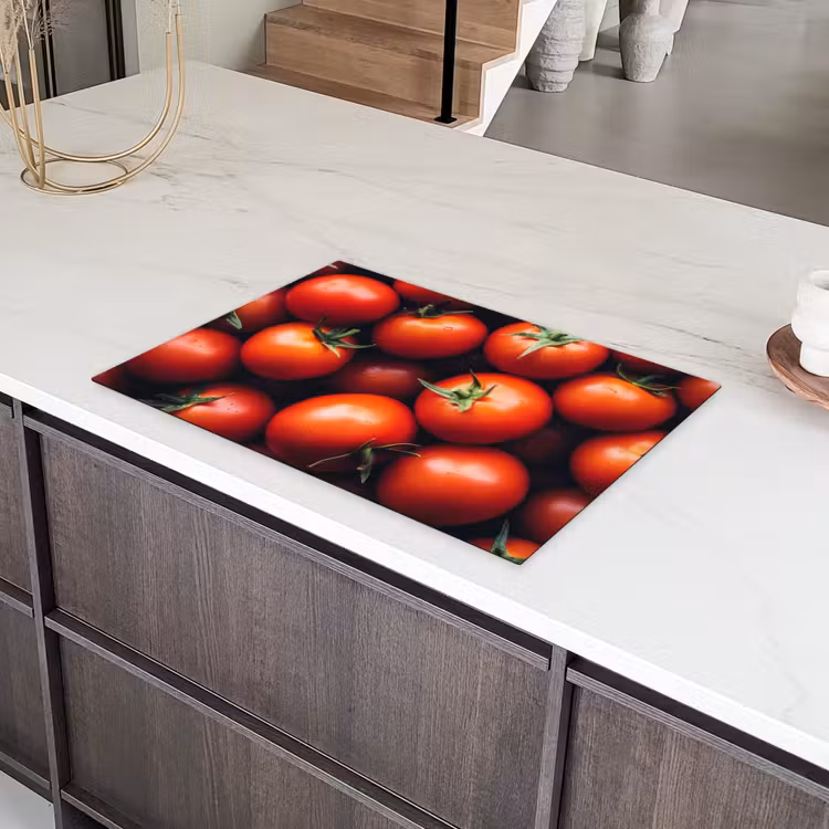 Groente - Rood - Tomaten Inductie beschermer vinyl 3mm klein -sfeer8