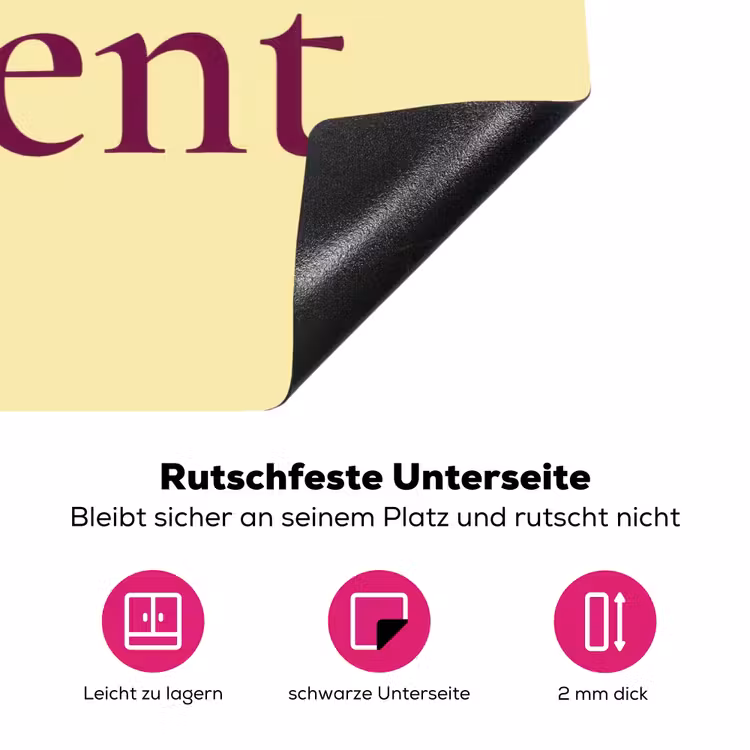Cherish every moment - Cocktailglas - Geel Inductie beschermer vinyl 3mm klein -zzzzzzz-lf-onderkant