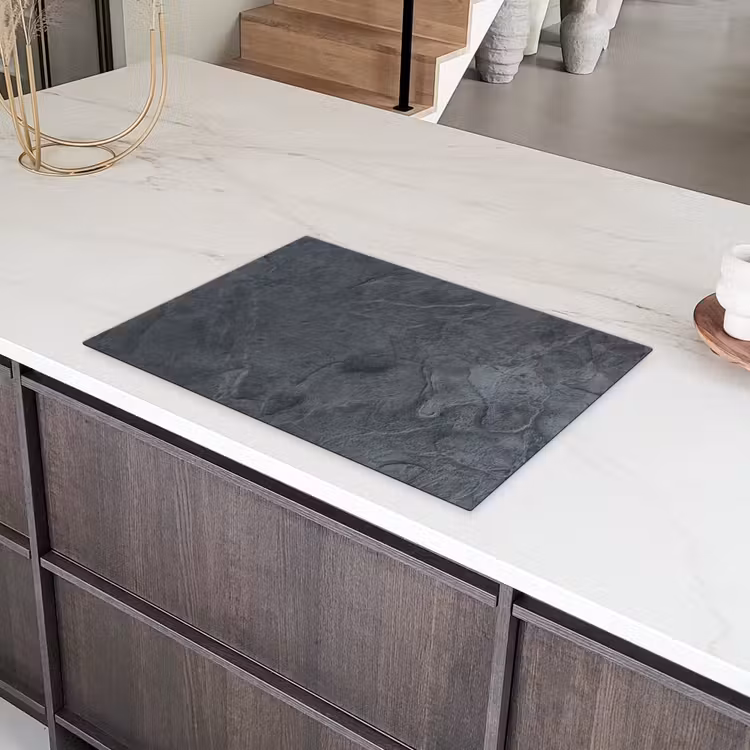 Verweerd Antraciet Canvas Inductie beschermer vinyl 3mm klein -sfeer8