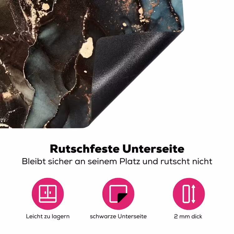 Geologisch Marmeren Wonder Inductie beschermer vinyl 3mm klein -zzzzzzz-lf-onderkant
