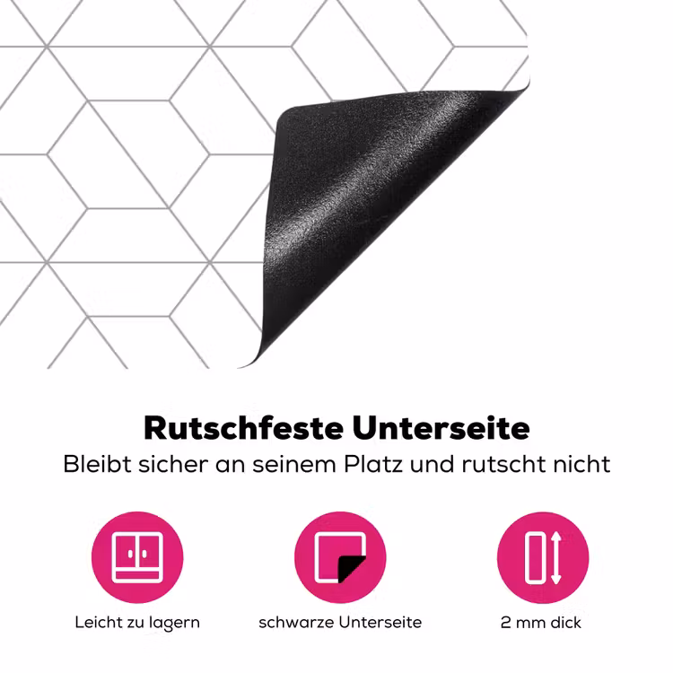 Geometrie - Lijn - Patroon Inductie beschermer vinyl 3mm klein 276 -zzzzzzz-lf-onderkant