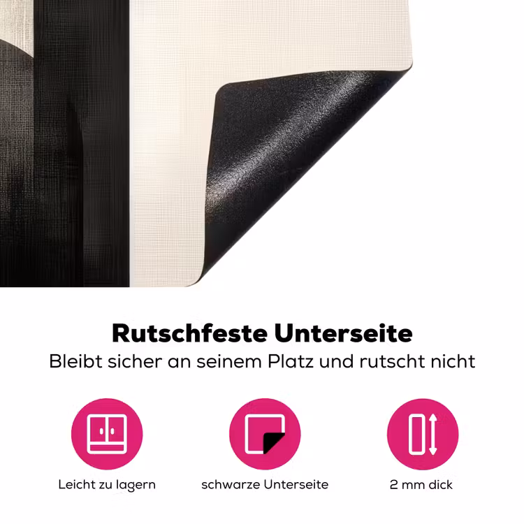 Geometrische - Vormen - Wit Inductie beschermer vinyl 3mm klein -zzzzzzz-lf-onderkant