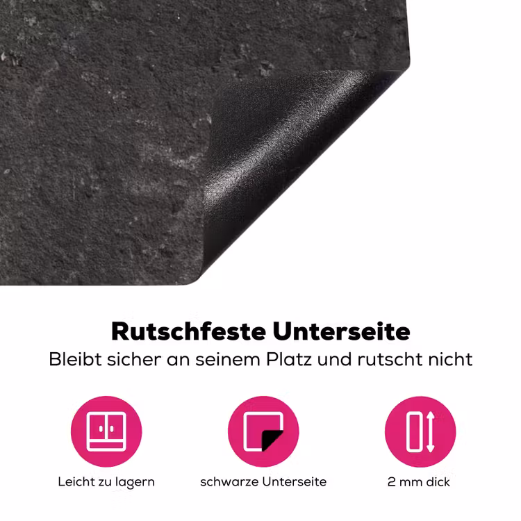 Verleden in Beton Geëtst Inductie beschermer vinyl 3mm klein -zzzzzzz-lf-onderkant