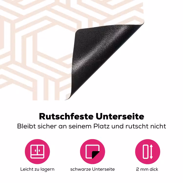 Design - Geometrie - Patroon Inductie beschermer vinyl 3mm klein 276 -zzzzzzz-lf-onderkant