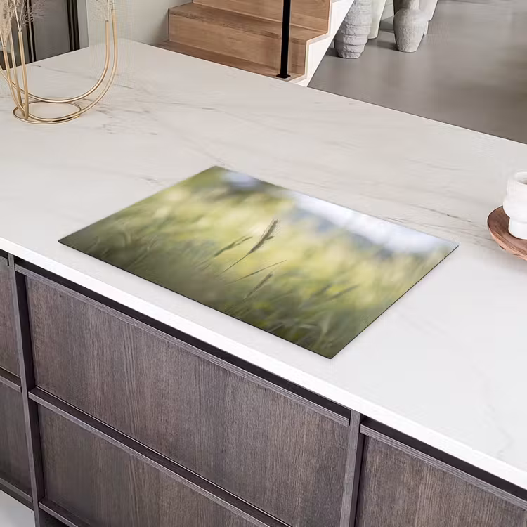 Graan - Aar - Natuur - Groen - Detail Inductie beschermer vinyl 3mm klein -sfeer8