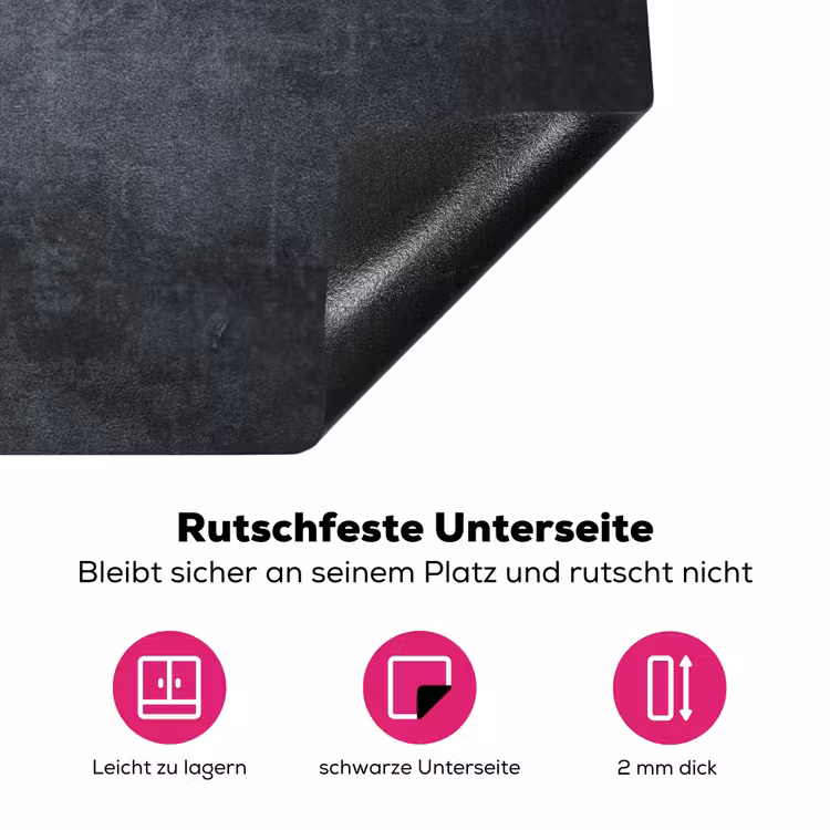 Kruiden - Beton - Lepels Inductie beschermer vinyl 3mm klein -zzzzzzz-lf-onderkant