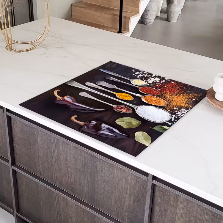 Kruiden - Lepels - Specerijen - Industrieel Inductie beschermer vinyl 3mm middel -sfeer8