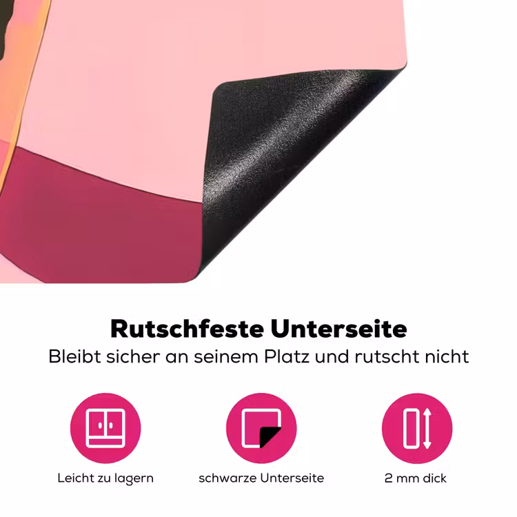 Augurken - Pot - Schaduw - Roze Inductie beschermer vinyl 3mm klein -zzzzzzz-lf-onderkant