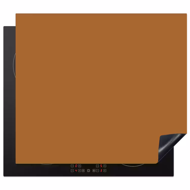 Spiced - Cinnamon - Bruin Inductie beschermer vinyl 3mm middel 274 -3d